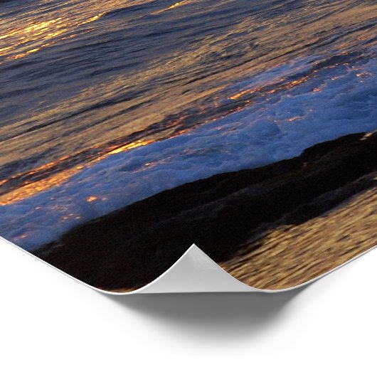 Hawaiian Outrigger Canoe at Sunset 20 x 16 Poster (Ecke)