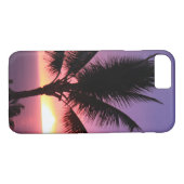 Hawaiian Palm Tree & Colorful Sunset Case-Mate iPhone Hülle (Rückseite (Horizontal))