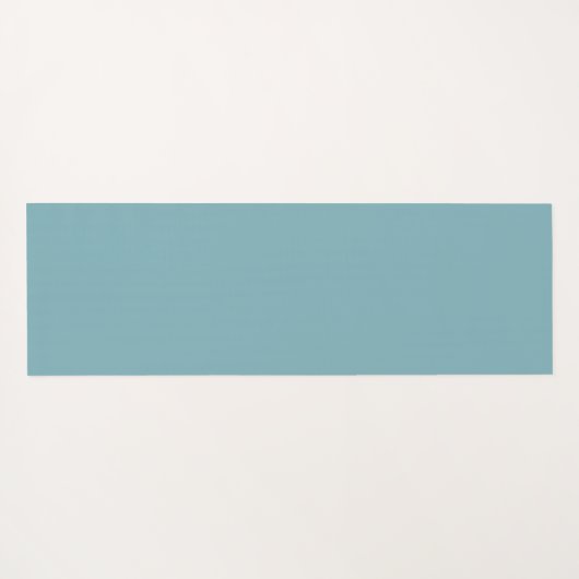 Hawaiian Palm Tree Silhouette Muster Aquamarin ID1 Yogamatte (Rückseite (Horizontal))