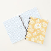 Hawaiian Palm Tree Silhouette Muster Gold ID1093 Notizblock (Innenseite)