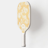 Hawaiian Palm Tree Silhouette Muster Gold ID1093 Pickleball Schläger (Links)