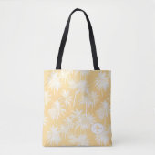 Hawaiian Palm Tree Silhouette Muster Gold ID1093 Tasche (Vorderseite)