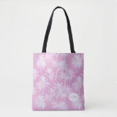 Hawaiian Palm Tree Silhouette Muster Plum ID1093 Tasche (Vorderseite)