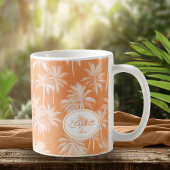 Hawaiian Palm Tree Silhouette Muster Tacao ID1093 Kaffeetasse