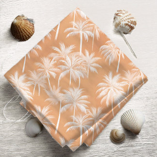 Hawaiian Palm Tree Silhouette Muster Tacao ID1093 Stoff