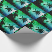 Hawaiian Palm Trees Geschenkpapier (Ecke)