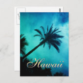 Hawaiian Palm Trees Postkarte (Vorne/Hinten)