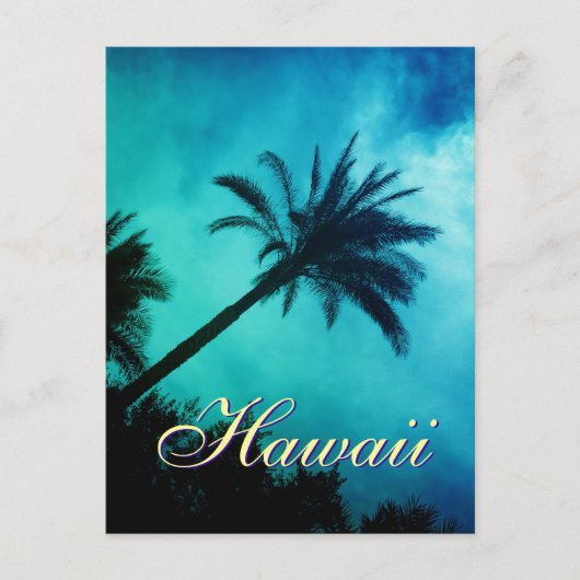 Hawaiian Palm Trees Postkarte (Vorderseite)