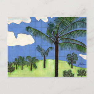 Hawaiian Palm Trees von Julia Hanna Postkarte