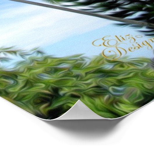 Hawaiian Palms Poster (Ecke)