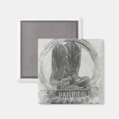 Hawaiian Paniolo Magnet (Vorderseite/Rückseite)