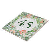 Hawaiian Paradise Custom House Number Plate-Zeiche Fliese (Seite)