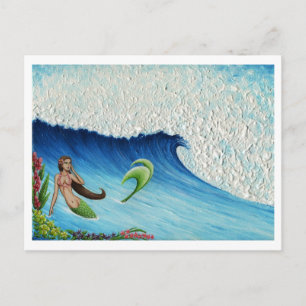 Hawaiian Paradise Mermaid Postkarte