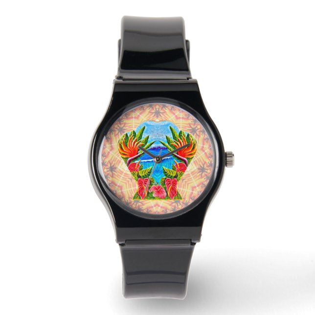 Hawaiian Paradise zweimal Armbanduhr (Vorderseite)