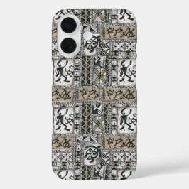 Hawaiian Petroglyph Tapa Cloud Phone Case