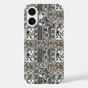 Hawaiian Petroglyph Tapa Cloud Phone Case