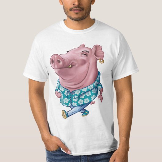 Hawaiian Pig T-Shirt (Vorderseite)