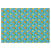 Hawaiian Pineaple Navy Blue Tischdecke (Vorderseite (Horizontal))