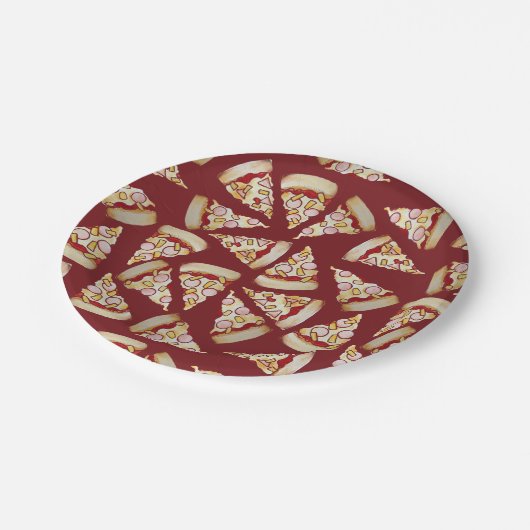 Hawaiian Pizza Lover Pappteller (Schrägansicht)