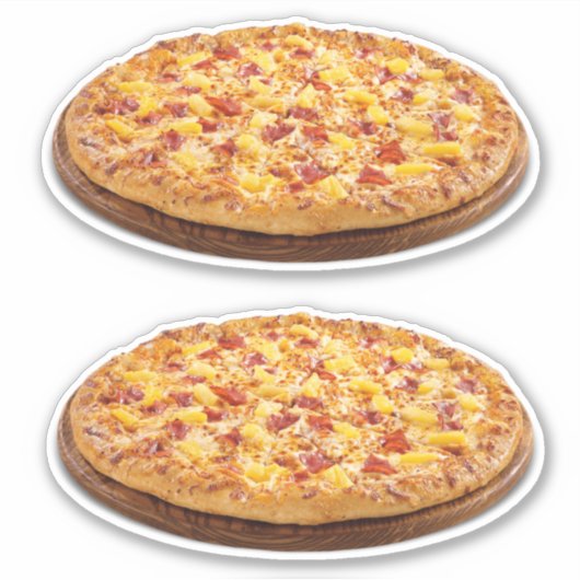 Hawaiian Pizza Sticker (Vorderseite)