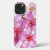 Hawaiian Plumeria Blume Wasserfarben Malerei iPhone Hülle (Rückseite)