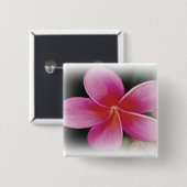 Hawaiian Plumeria Button (Vorne & Hinten)