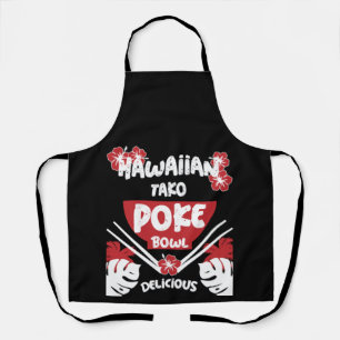 Hawaiian Poke Bowl Tako Poke Schürze