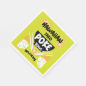 Hawaiian Poke Bowl Tako Poke Serviette (Ecke)