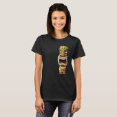 Hawaiian Polynesian Tiki Statue T-Shirt (Vorne ganz)