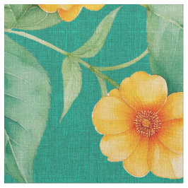 Hawaiian Print Ilima Blume Gewebe Stoff