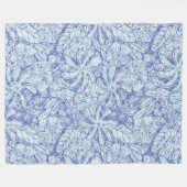 Hawaiian Print Naupakilima tiare Blume Fleecedecke (Vorderseite (Horizontal))