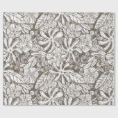 Hawaiian Print Naupakilima tiare Blume Geschenkpapier (Flach)