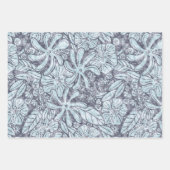 Hawaiian Print Naupakilima tiare Blume Geschenkpapier Set (Vorderseite)