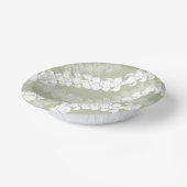 Hawaiian Print Puakenikeni lei auf staubigen Weise Pappteller (Gewinkelt)