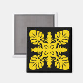 HAWAIIAN QUILT-Magnet - Ananas Magnet (Vorderseite/Rückseite)