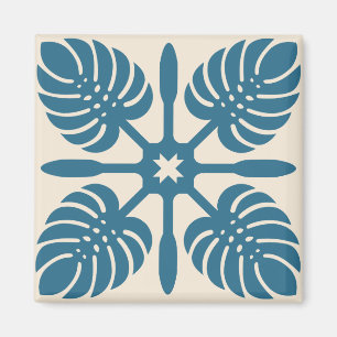 HAWAIIAN QUILT-Magnet - Monstera Magnet