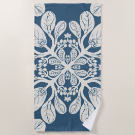 Hawaiian Quilt Naupaka in Beige Strandtuch