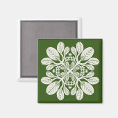 Hawaiian Quilt Naupaka Magnet (Vorderseite/Rückseite)