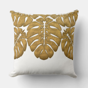 HAWAIIAN QUILT PILLOW-monstera-Keuchkissen Kissen