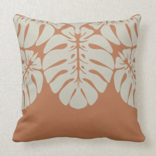 HAWAIIAN QUILT PILLOW-monstera-Keuchkissen Kissen