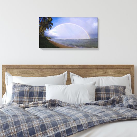 Hawaiian Rainbow Beach Leinwanddruck (Insitu (Schlafzimmer))
