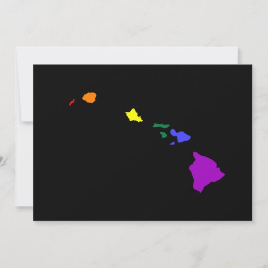 Hawaiian Rainbow Einladung (Vorderseite)