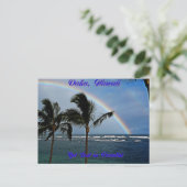 Hawaiian Rainbow Postkarte (Stehend Vorderseite)