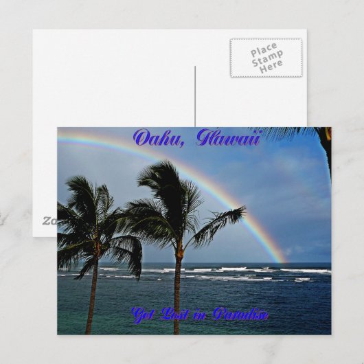 Hawaiian Rainbow Postkarte (Vorne/Hinten)