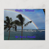 Hawaiian Rainbow Postkarte (Vorderseite)