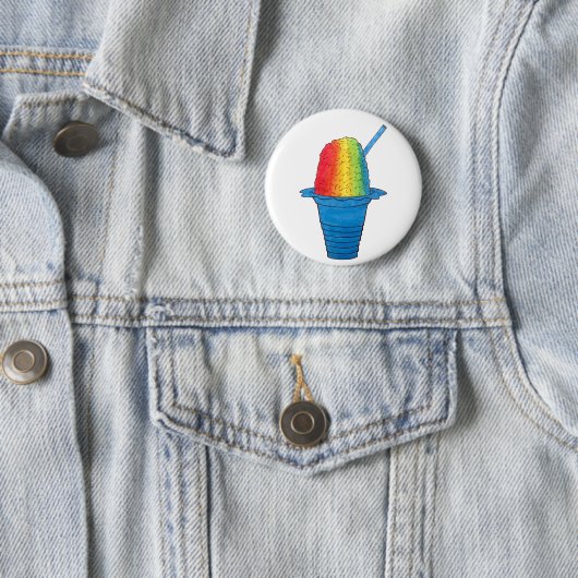 Hawaiian Rainbow Shave Ice Frozen Dessert Hawaii Button (Beispiel)