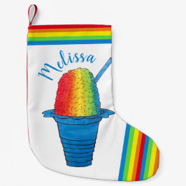 Hawaiian Rainbow Shave Ice Frozen Dessert Hawaii Kleiner Weihnachtsstrumpf