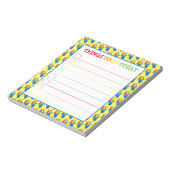 Hawaiian Rainbow Shave Ice Frozen Dessert Hawaii Notizblock (Rotiert)