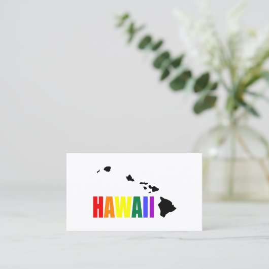 Hawaiian Rainbow Visitenkarte (Stehend Vorderseite)