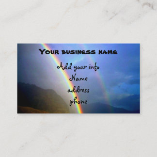 Hawaiian raindows Business Card Visitenkarte
